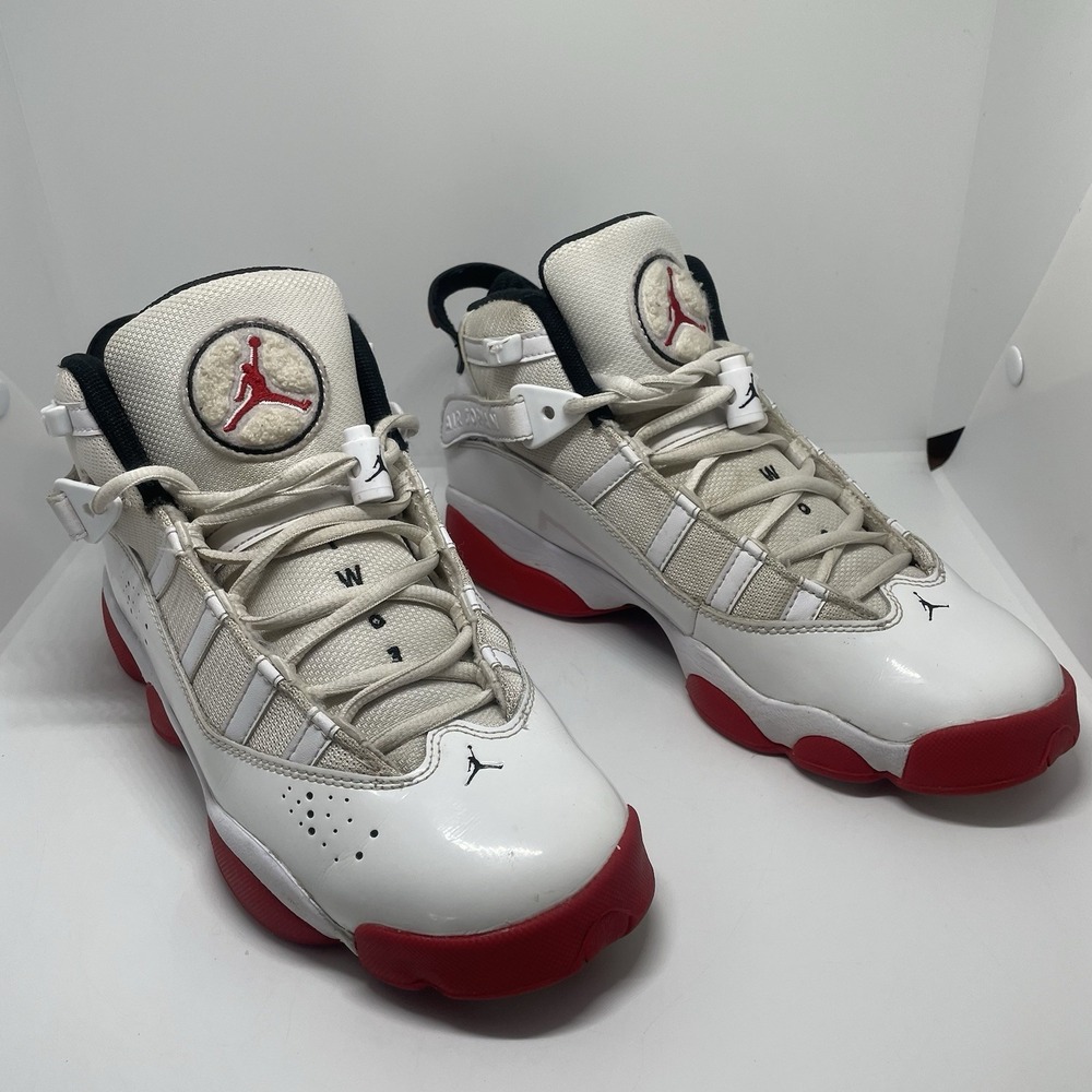Size 7 Y‎ - Jordan 6 Rings Mid White